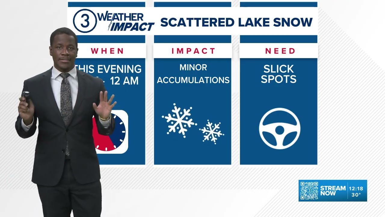 Cleveland weather forecast: Colder today with lake snow developing