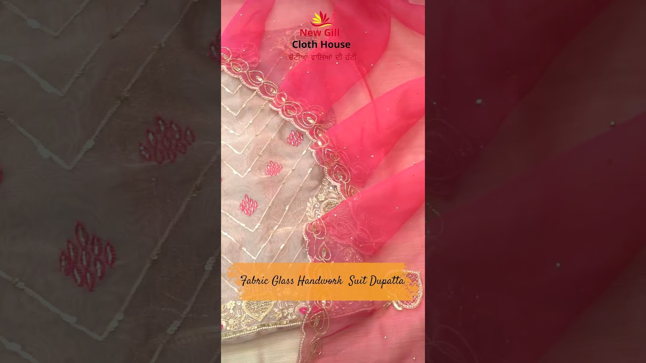 Fabric Glass Handwork suit 😍Newgillclothhouse ✨