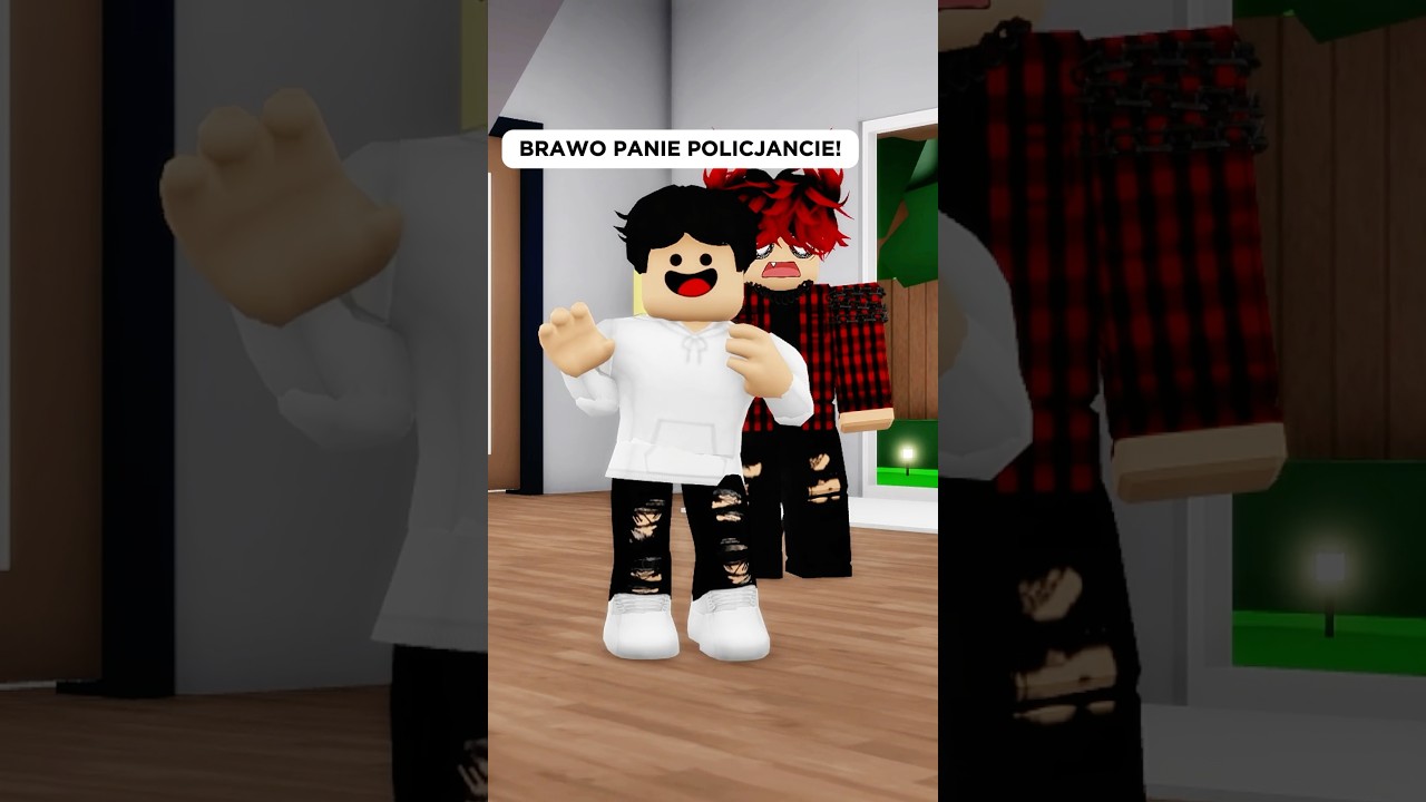 SYN POPEŁNIŁ BŁĄD, WZYWAJĄC NA MNIE POLICJĘ 😳🚔 #brookhavenrp #brookhaven #roblox #shrots