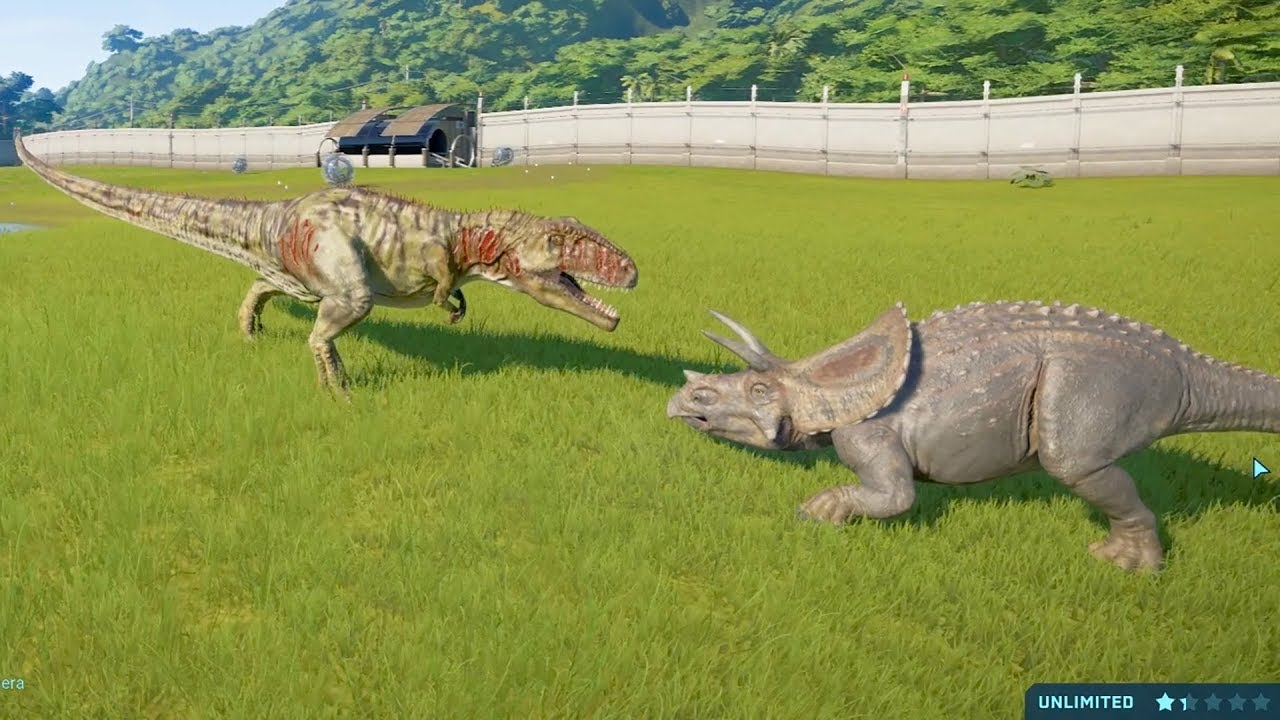 GIGANOTOSAURUS VS TOROSAURUS | BATTLE JURASSIC WORLD EVOLUTION