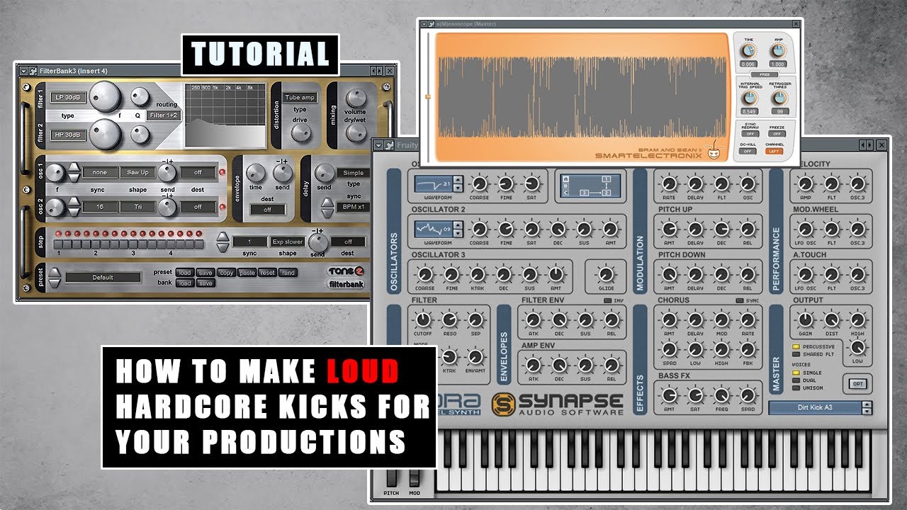 How to make loud hardcore/gabber kicks for your productions (EN+FR subs) (Tutorial)