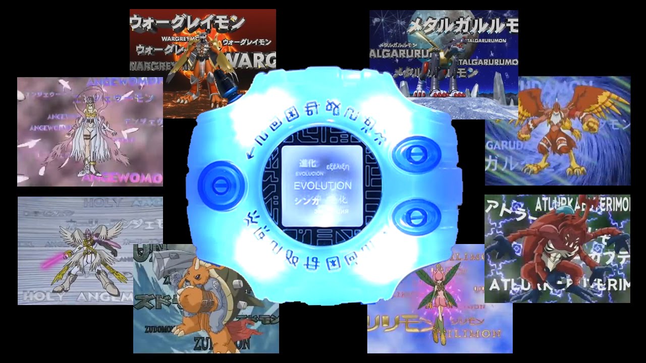 All Digimon Adventure Digivolutions/Shinka with the CSA Digivice