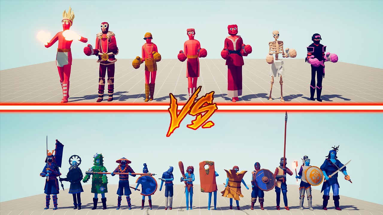 BOXER TEAM vs MELEE TEAM - Totally Accurate Battle Simulator | TABS