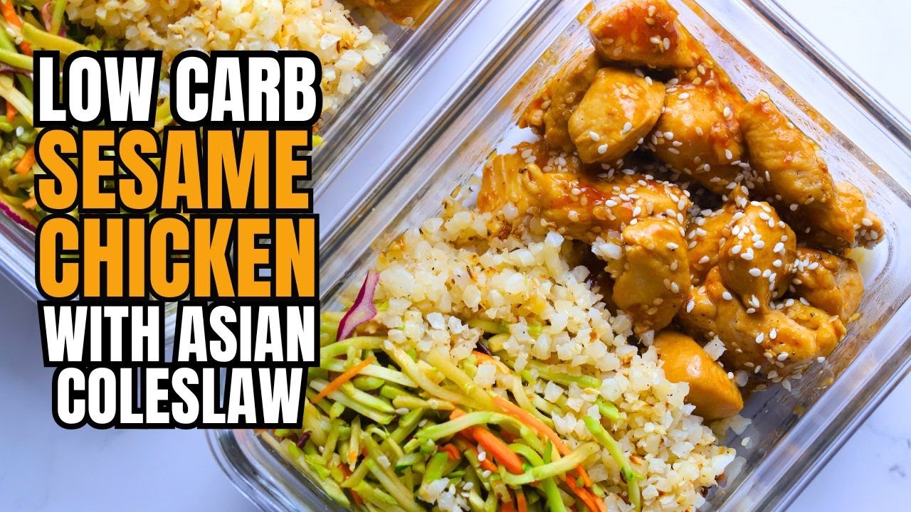 Low Carb Sesame Chicken Meal Prep | Diabetic-Friendly, Gluten-Free & Perfect for Busy Weeks