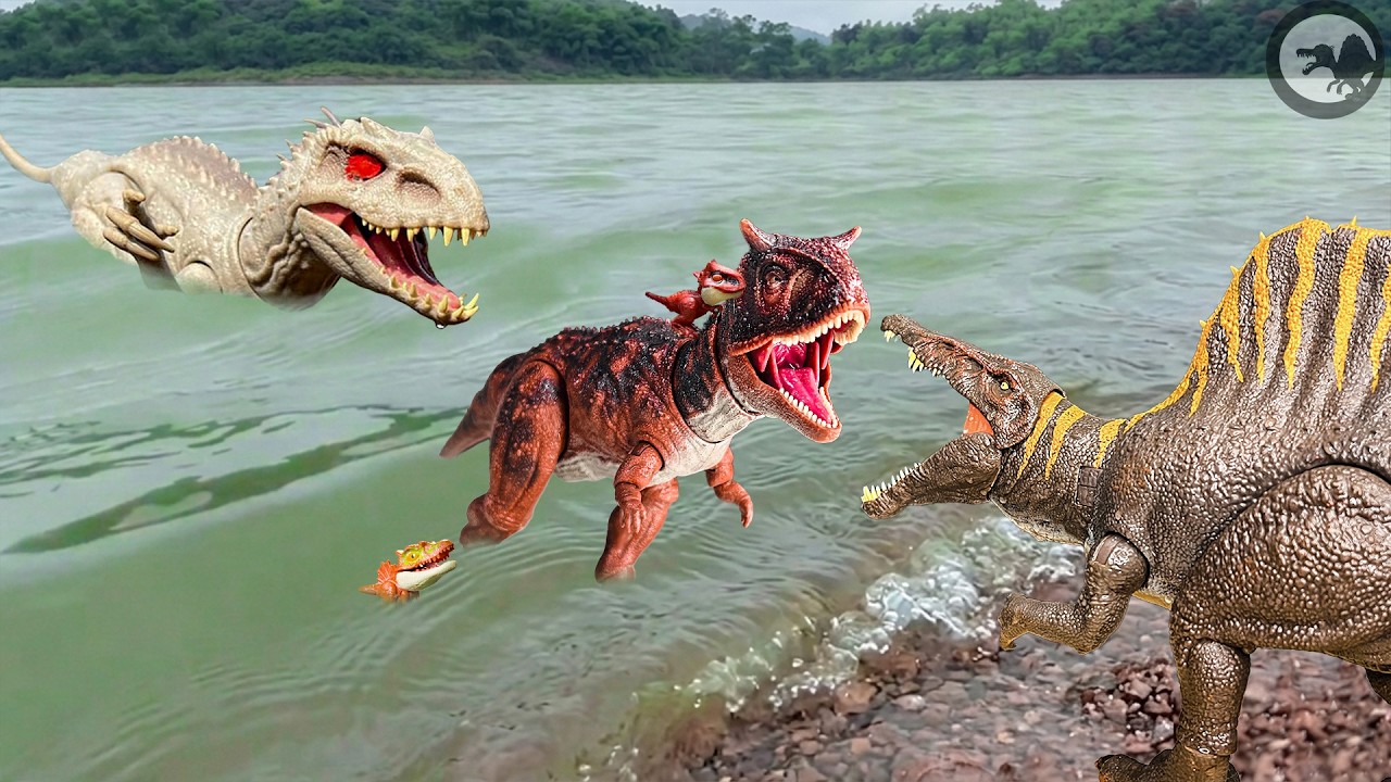 Jurassic World: La Alianza Final🦖SPINOSAURUS VS INDOMINUS Y CARNOTAURUS