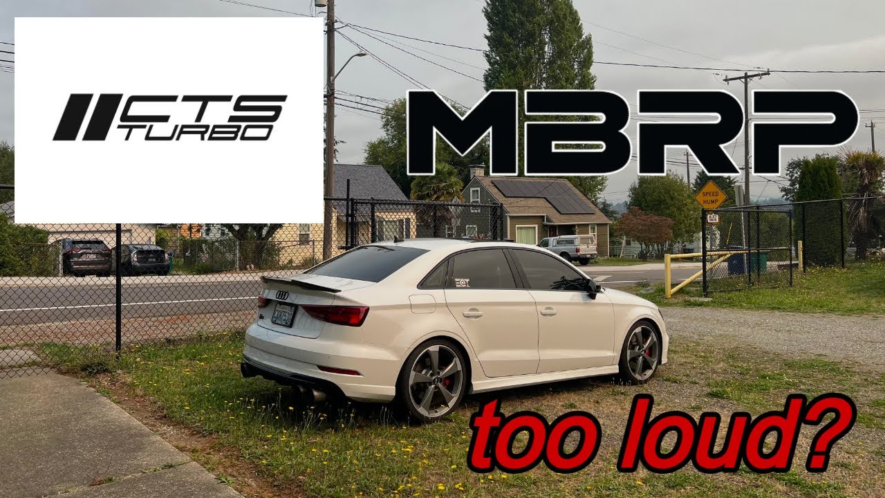 AUDI S3 CTS DOWNPIPE MBRP EXHAUST COMPARISON
