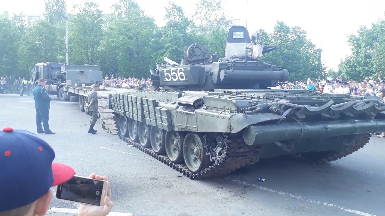 погрузка танка т-72