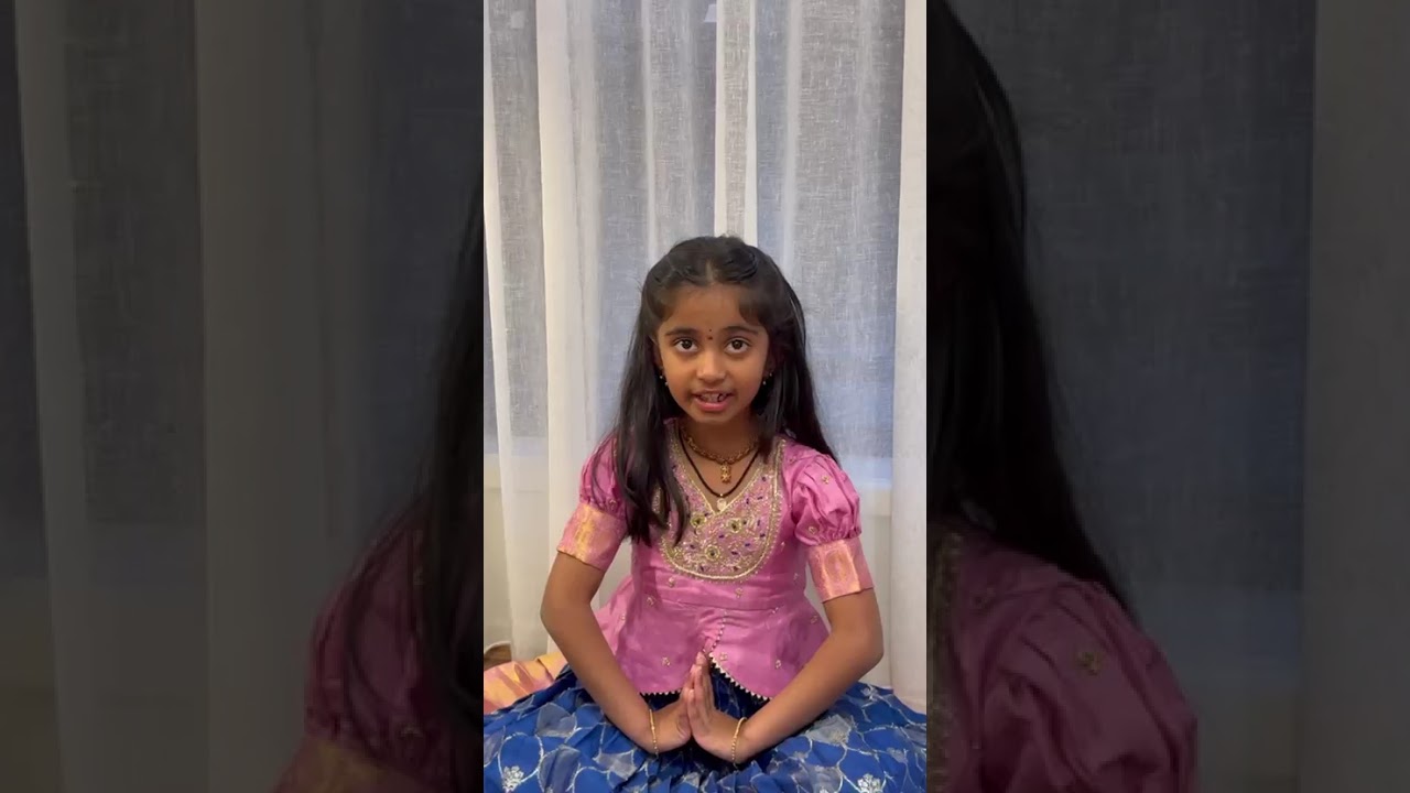 Little Arohi from Melbourne chants Shlokas with ease ✨️ ☺️  #pranavamshlokaclasses 
