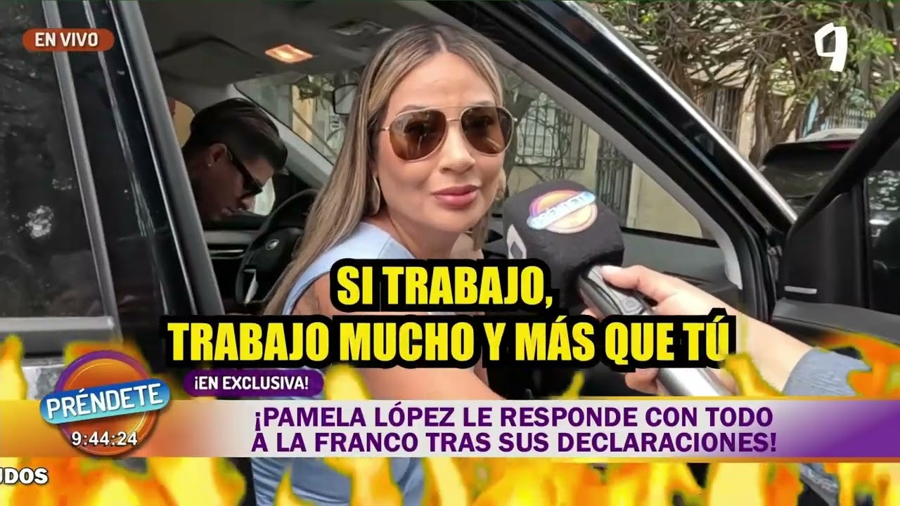 ¡Exclusivo! Pamela López le responde con todo a la Franco: 