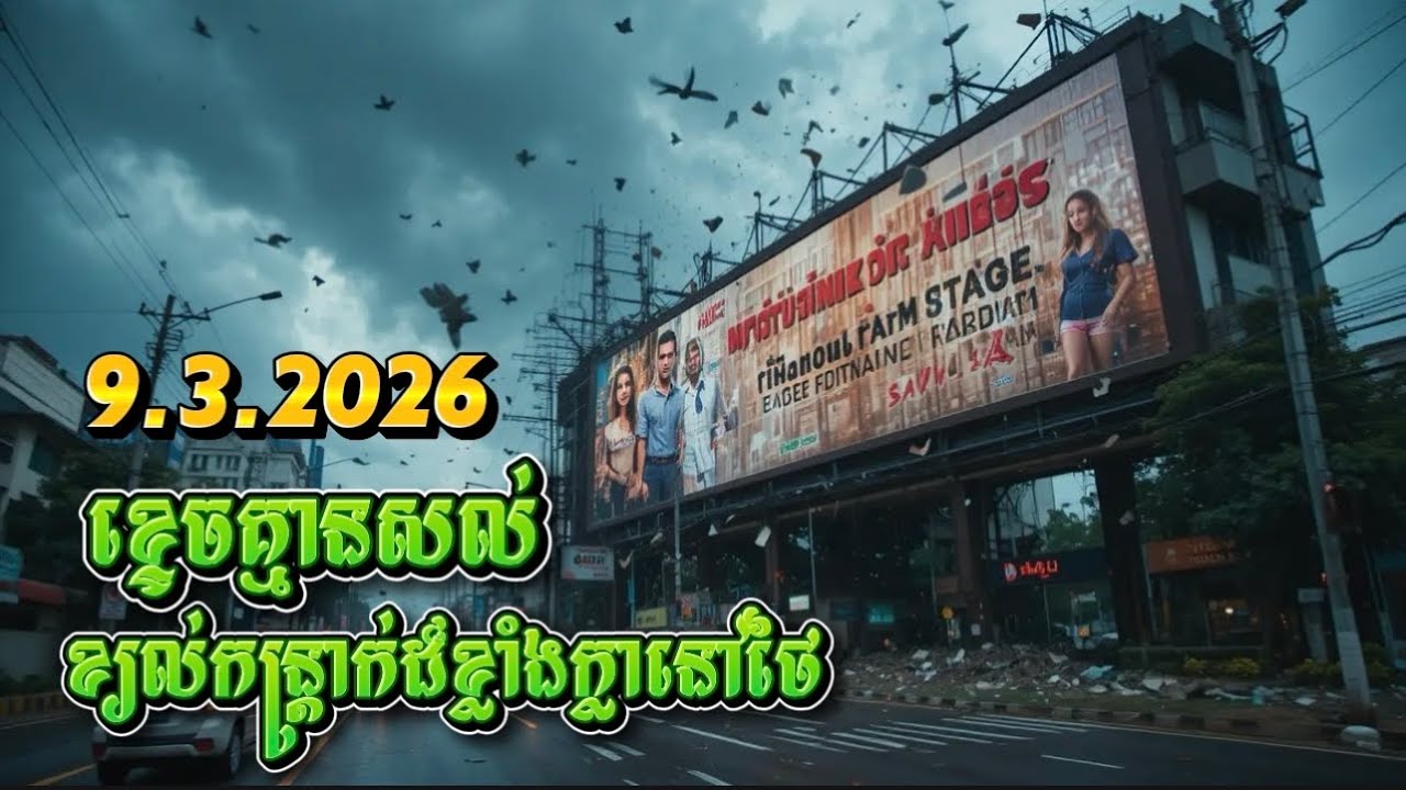 9.3.2026  អាសន្នធំនោថៃ ! ផ្ទះ៥០ខ្នងរបើកដំបូល ដើមឈើរលំពេញផ្លូវ ខ្ទេចផលដំនាំ