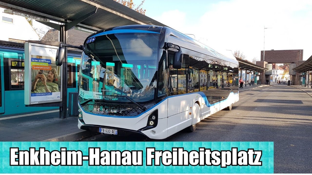Stadtverkehr Maintal - Linie 23 Mitfahrt im Heuliez GX Linium E