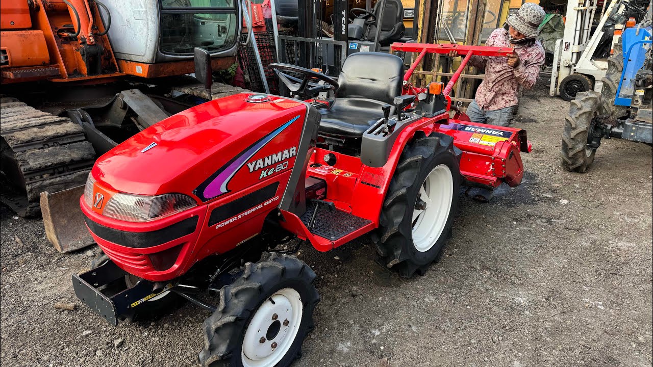 Máy Cày Mini YANMAR KE-60 16HP Trợ Lực Lái Đời Cao 📲0937892345