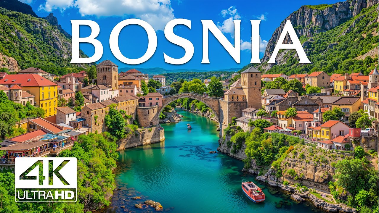 Bośnia 4K | Odkryj nierealne piękno Mostaru, szmaragdowych rzek i g&oacute;rskich krajobraz&oacute;w Bośni