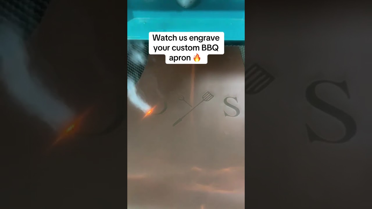 Personalized BBQ Leather Apron | Third Wedding Anniversary Gift