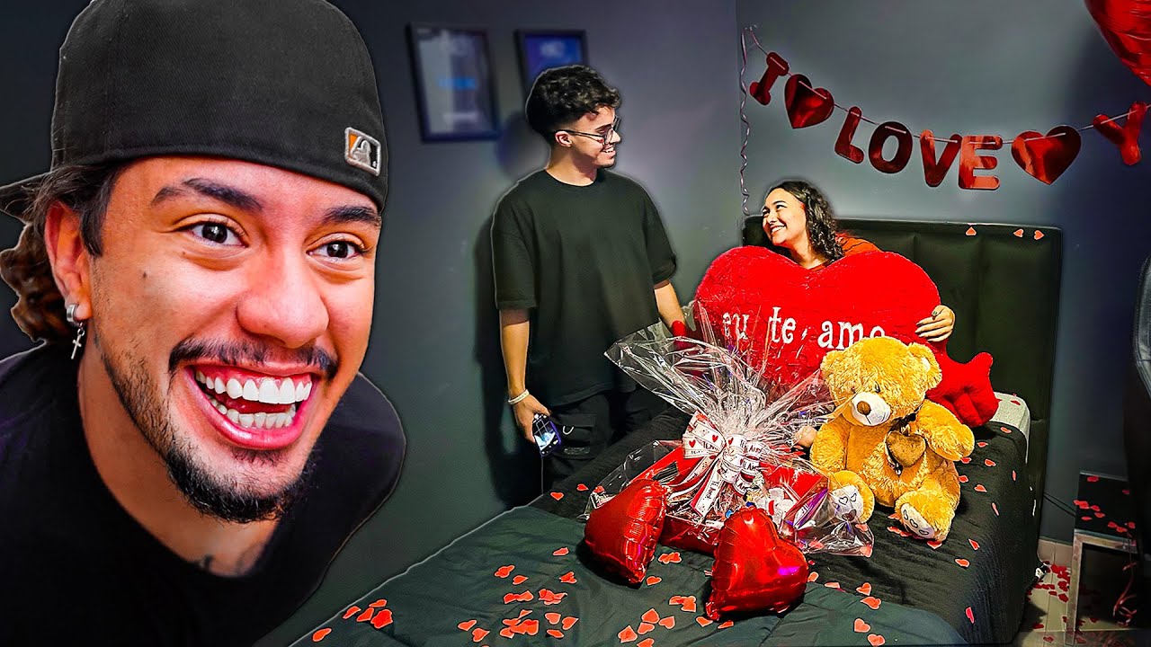 ELA CHOROU COM A SURPRESA DE ANIVERSARIO DE NAMORO! ❤️ COMPLETARAM 6 MESES JUNTOS