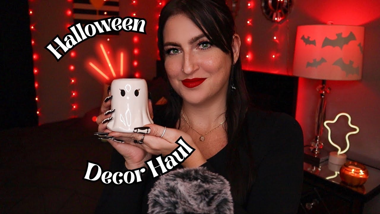 ASMR | Halloween Decor Haul 🕸️ (At Home, HomeGoods, TJ Maxx, Target, & Dollar Tree)