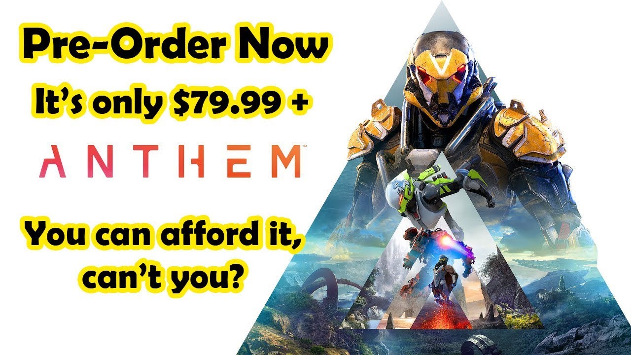Anthem : Legion of Dawn Edition - Pre-Order for $79.99+??? - Reaction