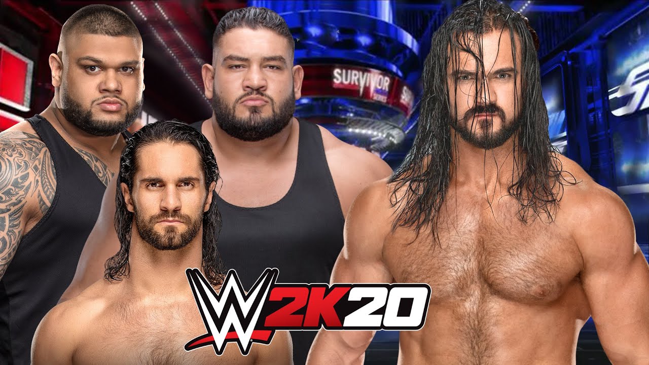 WWE 2K20 | DREW McINTYRE vs SETH ROLLINS & AOP