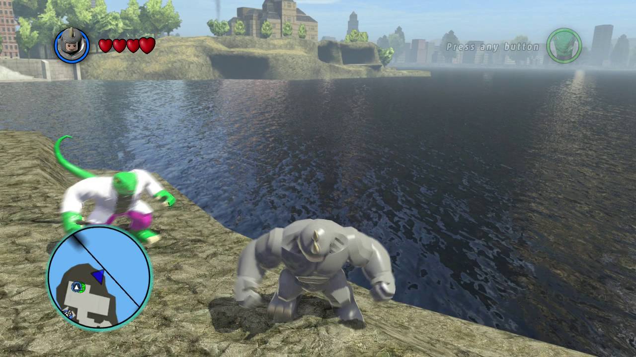 lego marvel super heroes: RHINO AND LIZARD