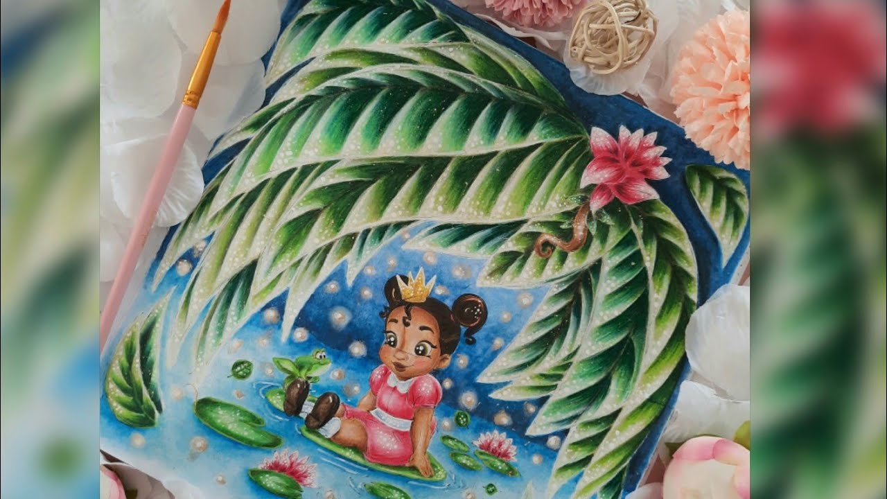 Mise en couleur de Tiana dans le 