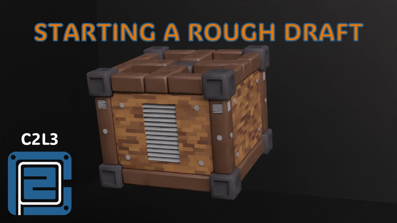 Poly2Play Beginner Blender Course | (C2L3) Starting a Rough Draft