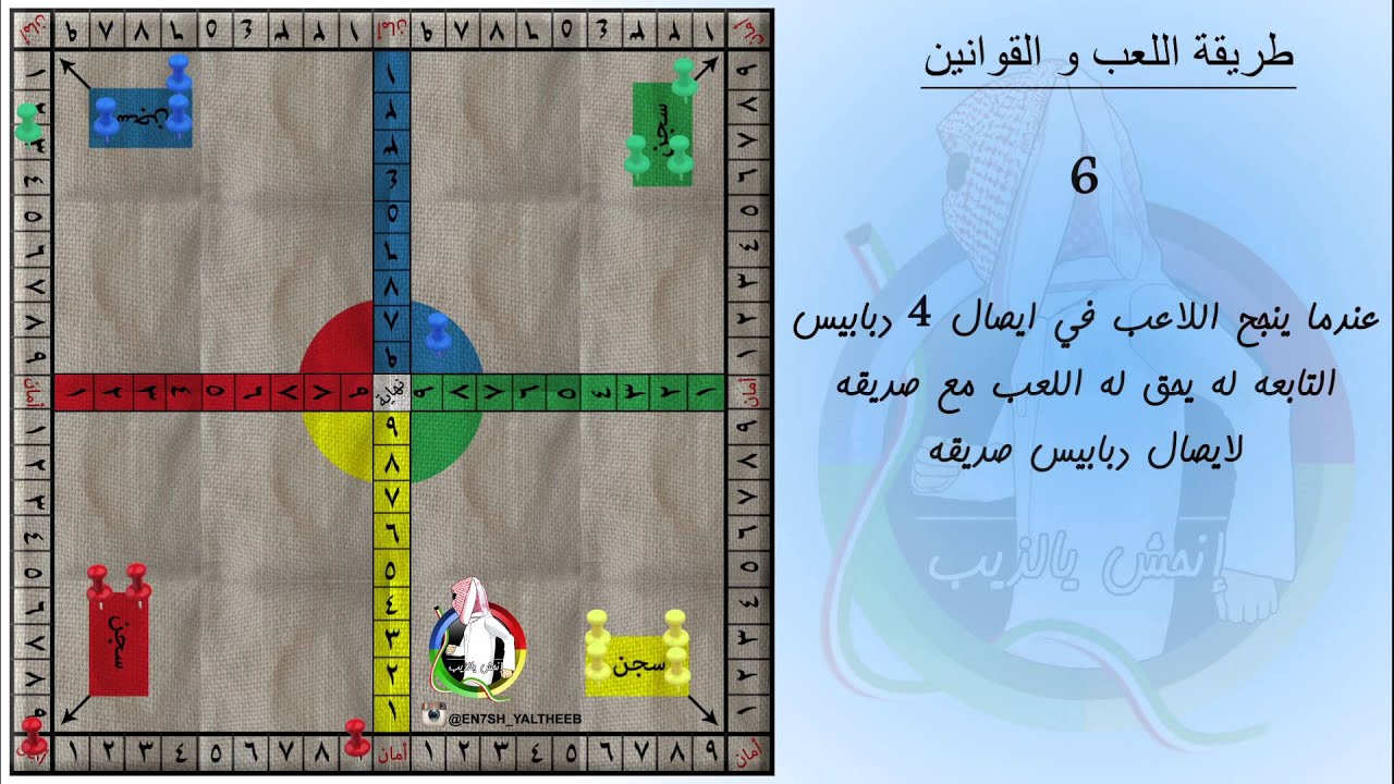 en7sh yaltheeb rules تعليمات لعبة انحش يالذيب