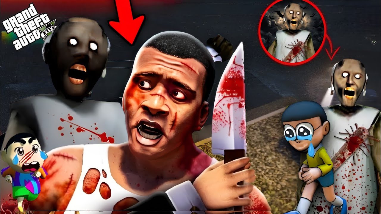 GTA 5 :  Franklin Try To Escape From Granny || PART # 10 || Afaq Hub