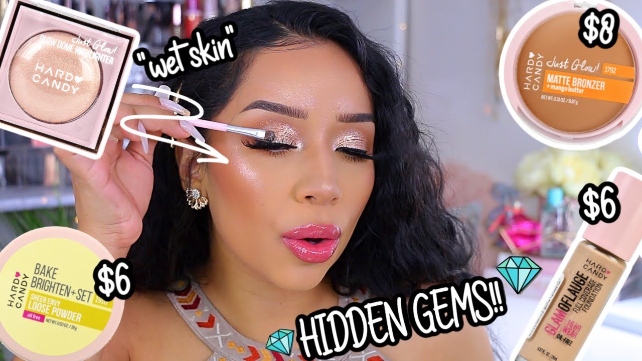 I TESTED ALMOST A FULL FACE OF HARD CANDY MAKEUP | DRUGSTORE MAKEUP +  SOFT GLAM MAKEUP TUTORIAL!