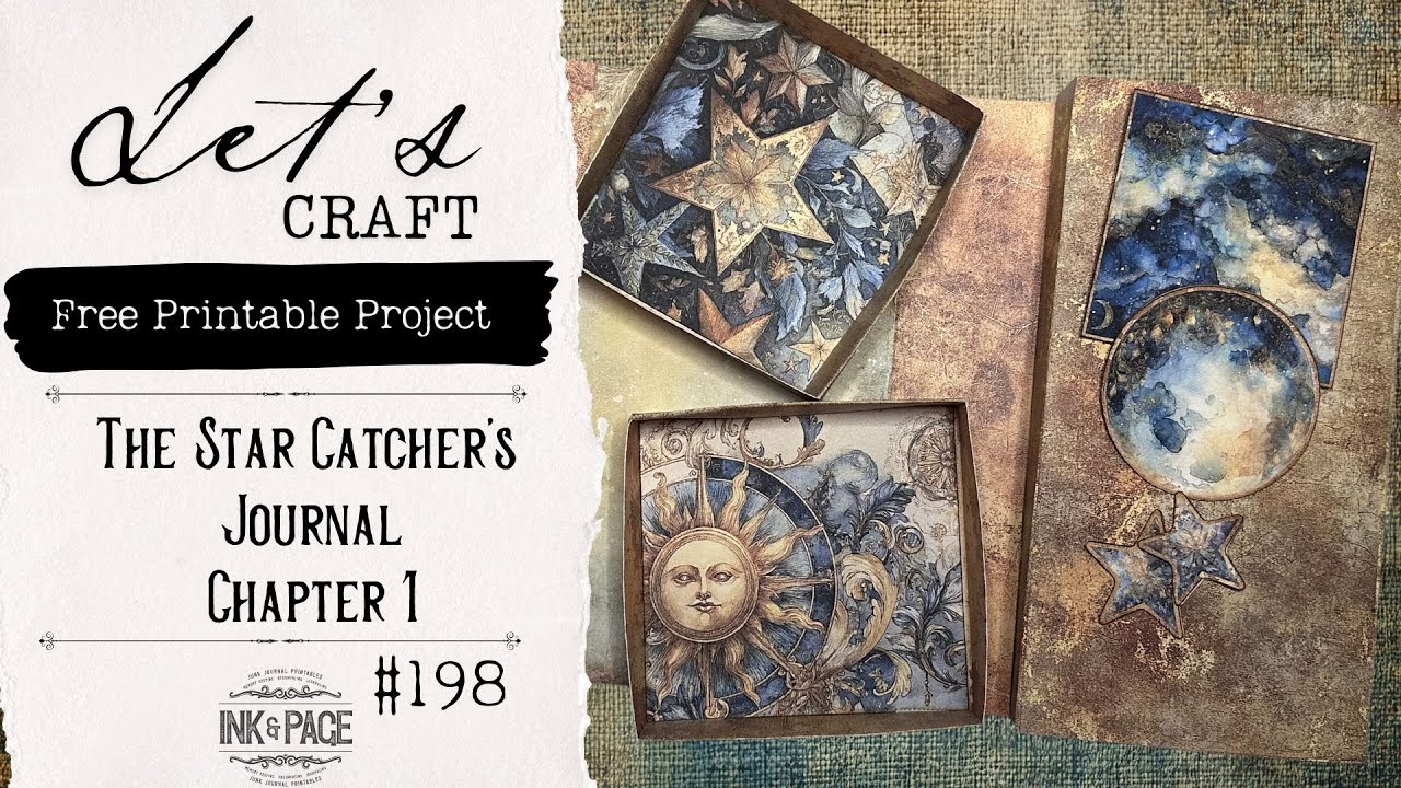 The Star Catcher's Journal | Chapter 1 | April Easy Free Project | Beginner Friendly | Ink and Page