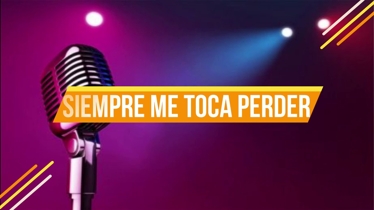Marco Antonio Solis- Siempre me toca perder Pista Original Karaoke dv