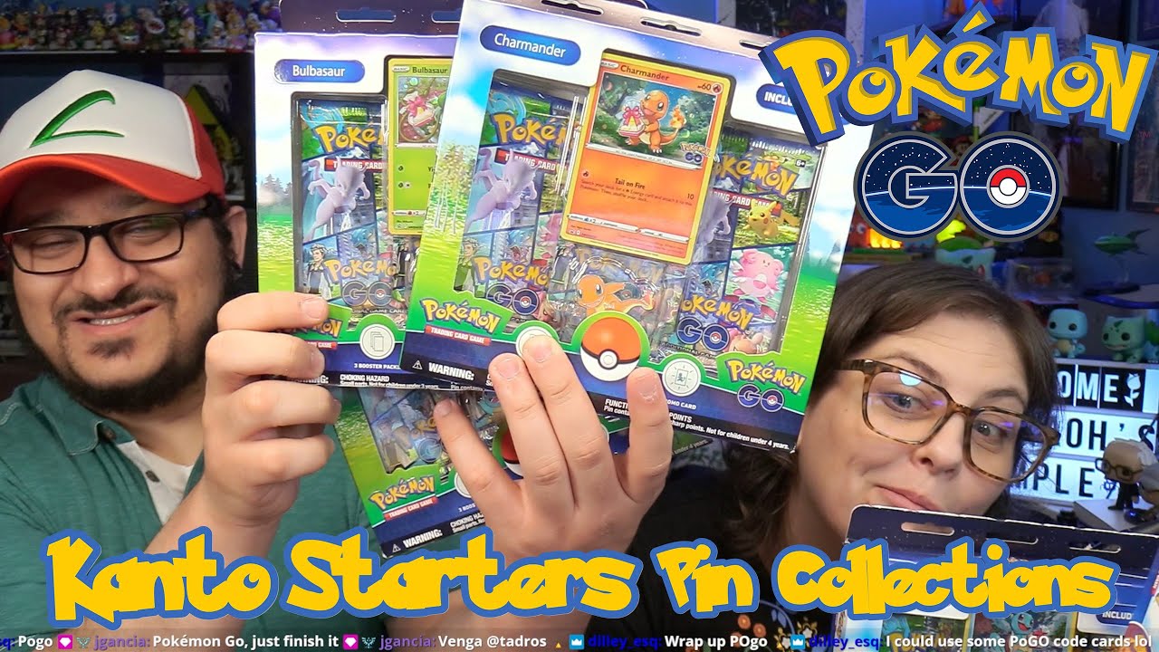 Our LAST Pokémon GO Opening! Kanto Starters Pin Collections