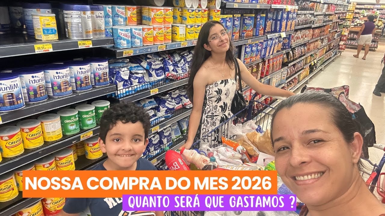 NOSSA COMPRA DO MES GLORIA A DEUS🙌❤| JANEIRO 2026*postando de novo