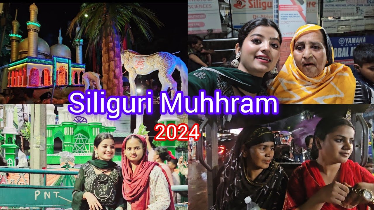 Muhhram 2024 ll Best Taziya's In Siliguri 2024 ll Mahi Saheba Vlogs ll