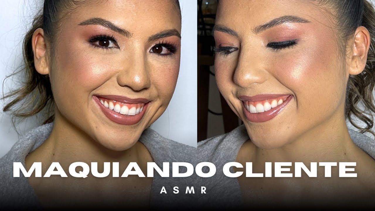 ASMR maquiando cliente amiga 💕