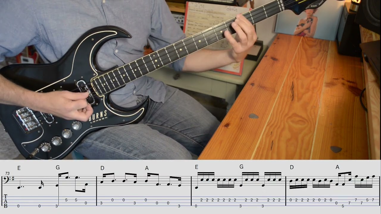 Serge Gainsbourg/JC Vannier - Melody Nelson as played by Dave Richmond (Bass Cover with Tabs)