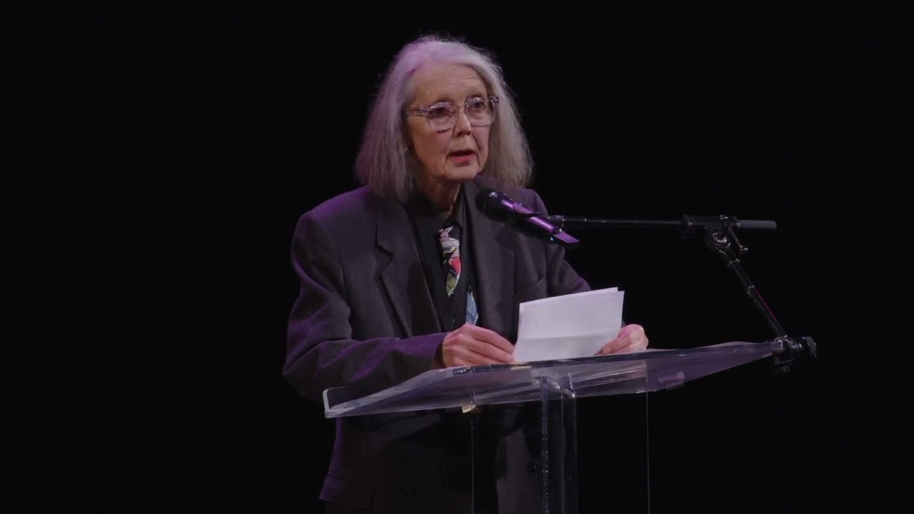Anne Carson at the 2024 National Book Awards Finalist Reading