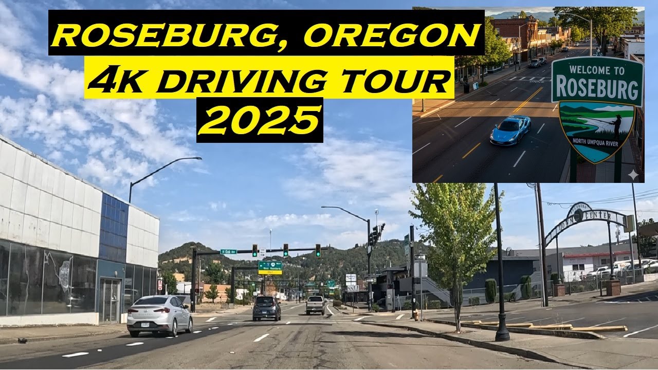 Roseburg, Oregon | 4k Driving Tour | 2025