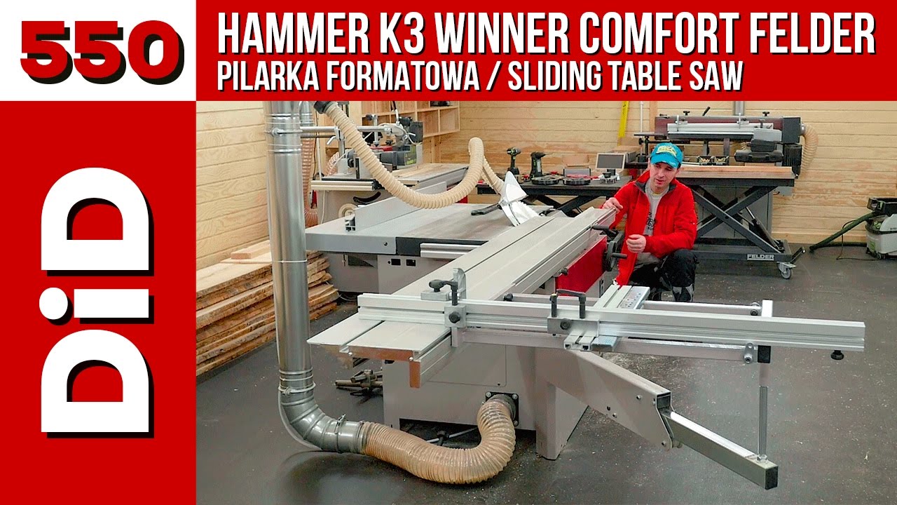 550. Pilarka formatowa Hammer K3 Winner Comfort Felder / Sliding table saw