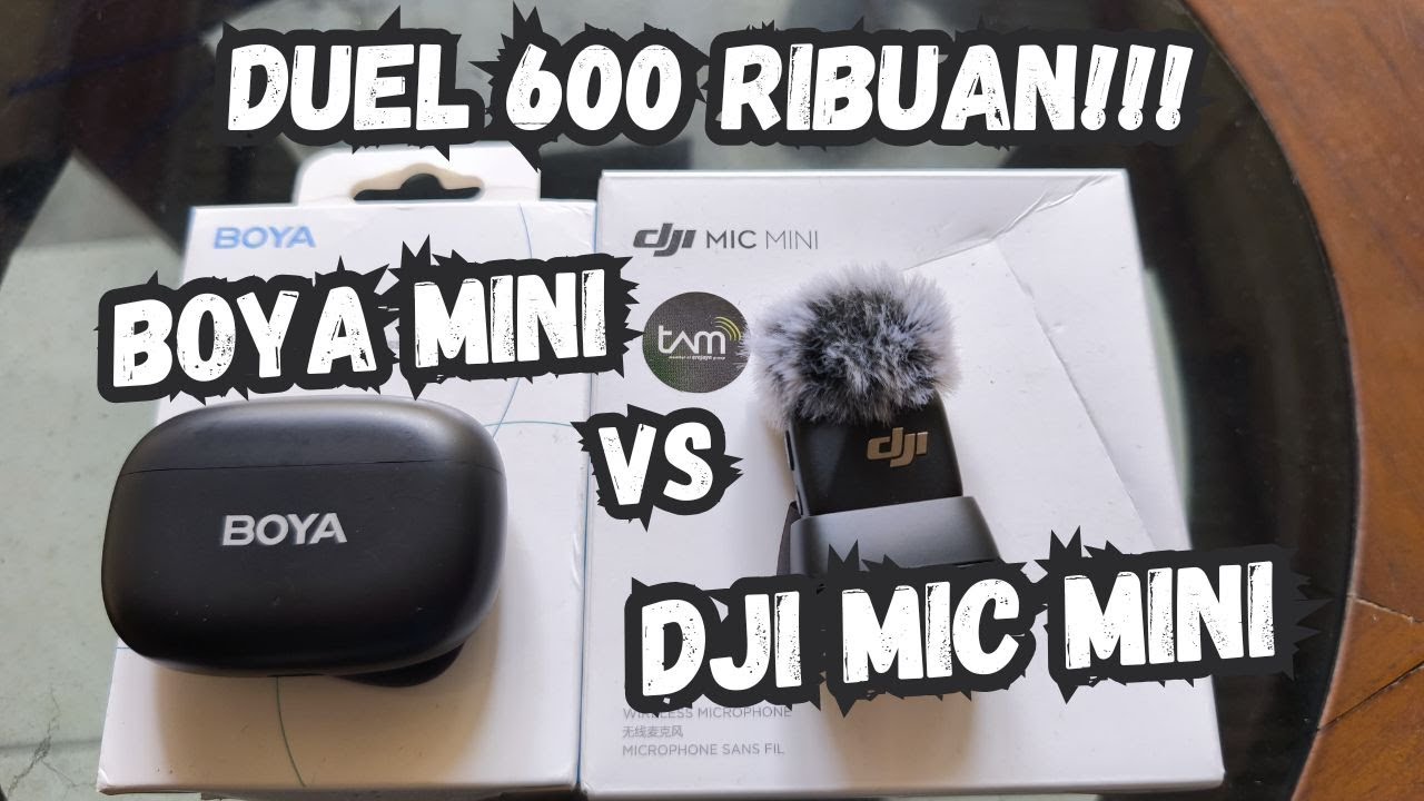 DUEL MIC WIRELESS‼️KOMPARASI MICROPHONE BOYA MINI VS DJI MIC MINI‼️