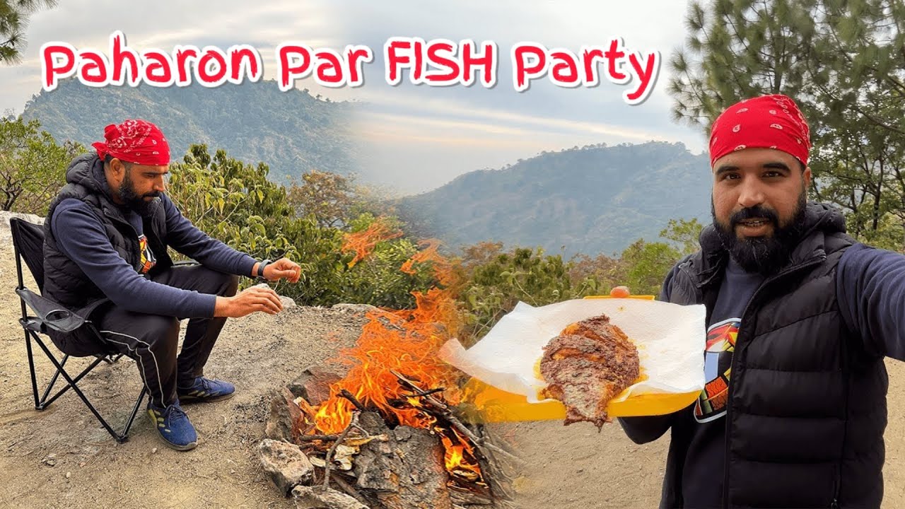 Mountain-Top Fish 🐟 Cooking Adventure in Islamabad | Ammar Biker Vlogs
