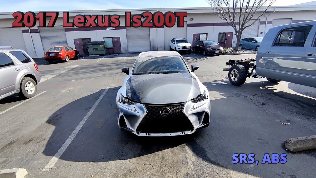 2017 Lexus IS 200T ошибки по srs abs нет тормозов