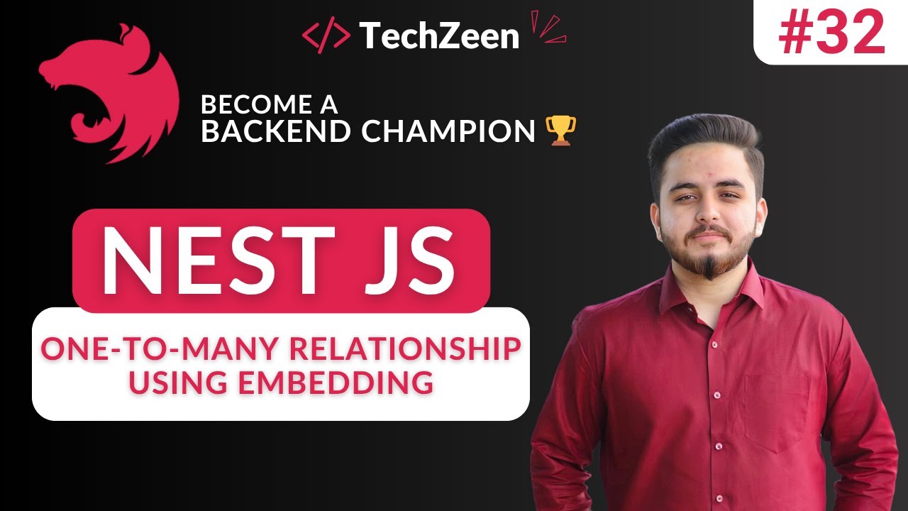 Nest JS Tutorial #32: One-to-Many Relationship using Embedding in MongoDB (Hindi/Urdu)