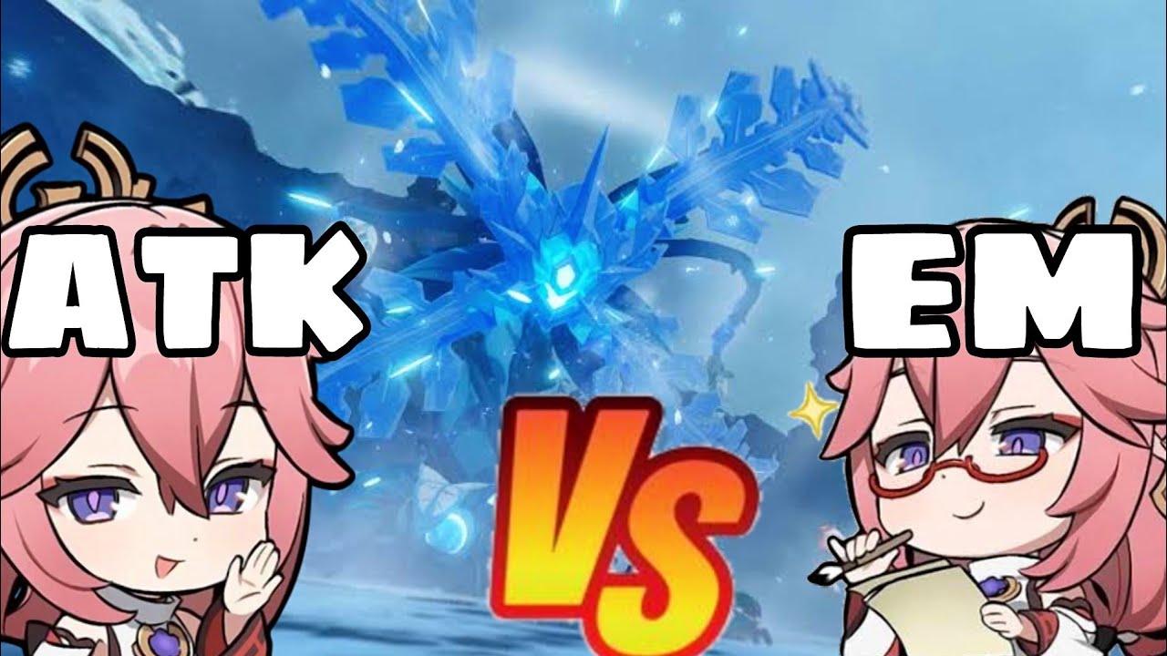Raw Damage Comparison of YAE MIKO ( Attack vs EM Build )