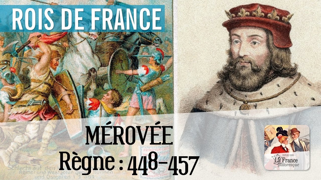 Mérovée. Règne : 448-457. Galerie des rois des Francs et de France