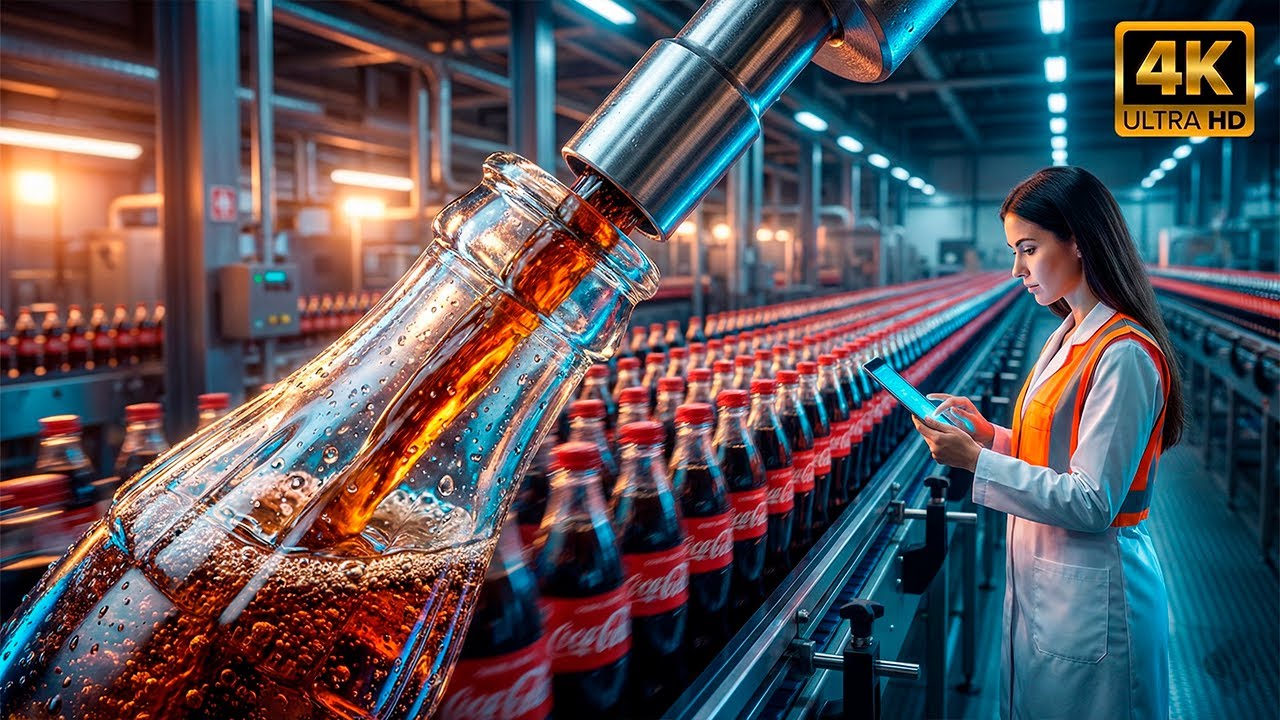CÓMO se HACE la COCA-COLA | ASÍ funciona la MEGA-FÁBRICA del REFRESCO más FAMOSO del MUNDO