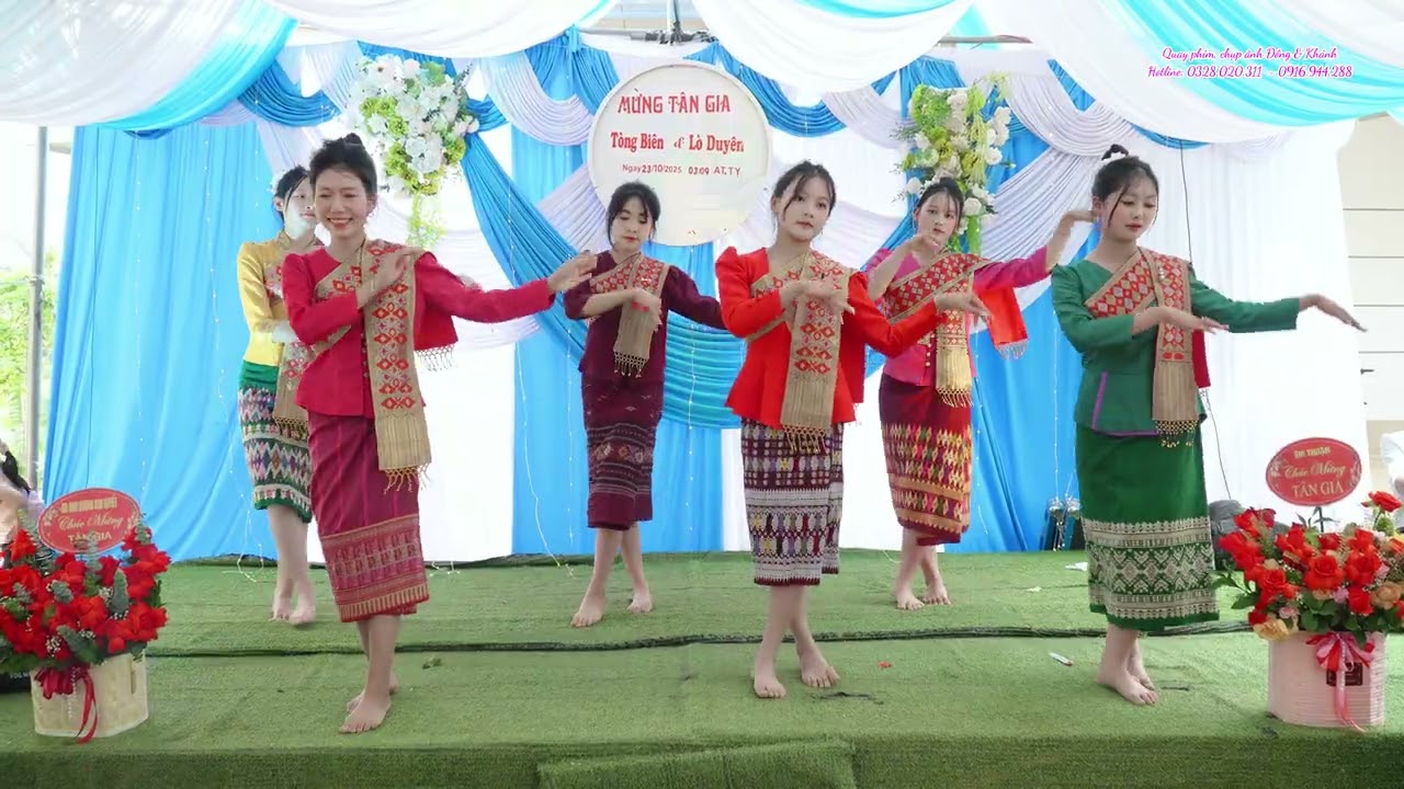 XEM MÃI KHÔNG CHÁN CÁC CHÁU MÚA LÀO CỰC DẺO - SAO KHẾN PHẢI - ĐỘI MÚA MỪNG TÂN GIA BIÊN DUYÊN