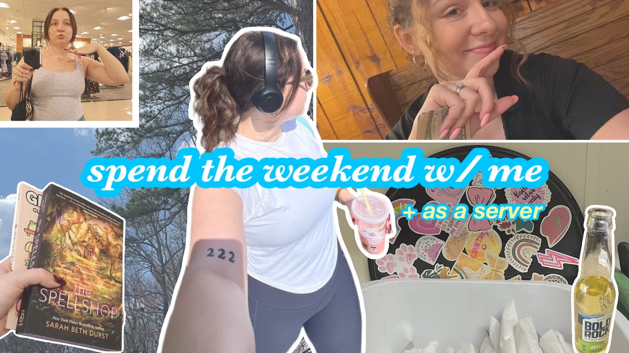 romanticizing my weekend when i work everyday | shopping, skincare & getting outside *vlog*