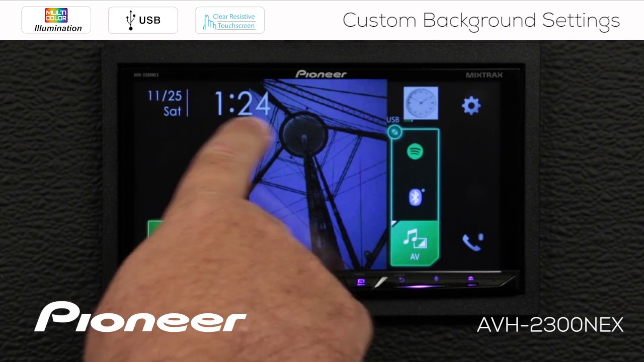 How To - Custom Background Images and Colors on Pioneer AVH-NEX In Dash Receivers 2017