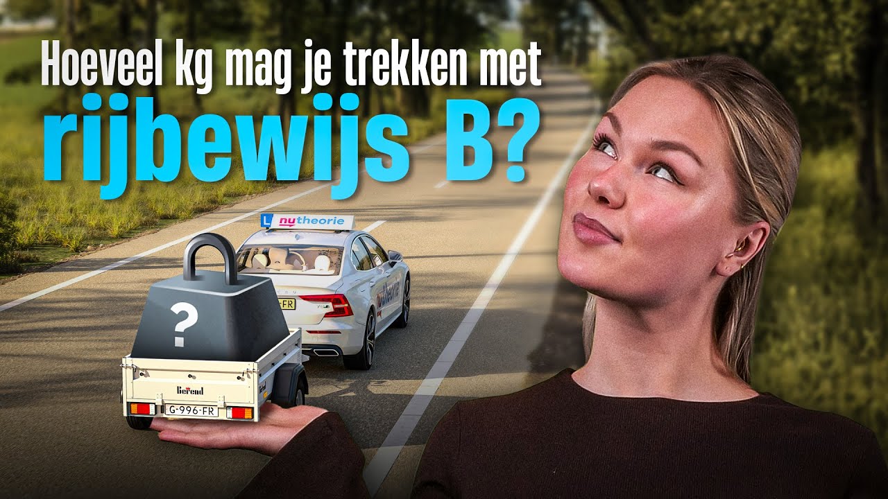Ongeremde aanhangwagen: hoeveel kg mag je trekken met rijbewijs B?