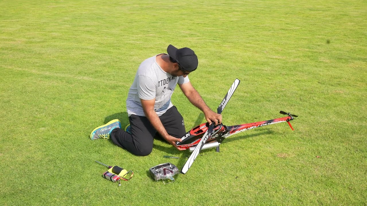 Tareq Alsaadi Goblin Kraken 580 nitro first flight .. tuning engine and setup
